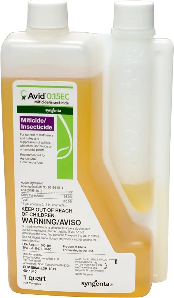 Avid 0.15 EC Miticide Insecticide - 1 Quart