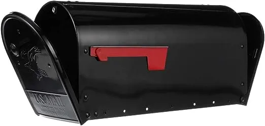 Gibraltar Mailboxes OM160BEC Outback Double Door, Large Capacity Mailbox, Black