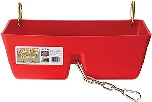 Little Giant Fence Feeder with Clips Red 16in