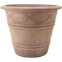 Western Weave 14-1/2 in. x 11 in. Taupe Composite PSW Pot