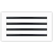 BUILDMART - 16x8 Modern AC Vent Cover - Decorative White Air Vent - Standard Linear Slot Diffuser - Register Grille for Ceiling, Walls & Floors - Texas Buildmart