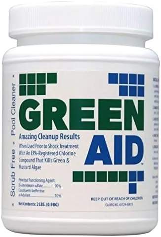 Green Aid Harris Pool Products New & Improved Faster Acting Formula! | from The Makers of Green to Clean! (2 lb.)