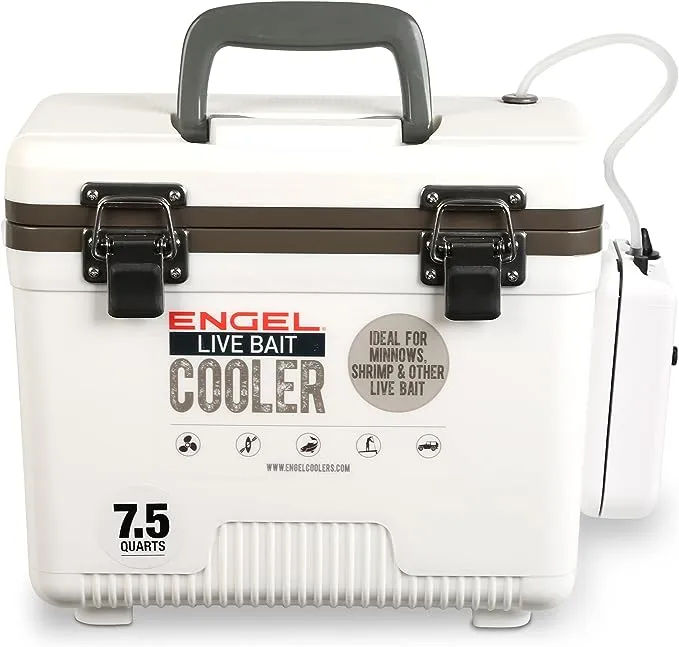 Engel 30 qt Live Bait Cooler, White