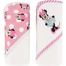 Disney Minnie Mouse 2pk Hooded Towel Set