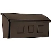 Architectural Mailboxes 2689RZ Wayland Wall Mount Mailbox, Small, Rubbed Bronze