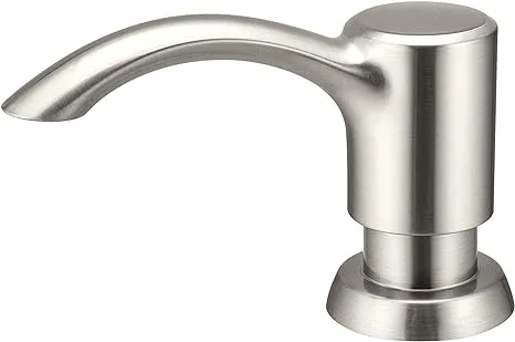 SAMODRA Soap Dispenser for Kitchen Sink, Brushed Nickel ABS Pump Head, with 1...