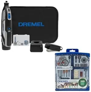 Dremel 8240 12V Superior Control and Quiet Operation Cordless Rotary Tool Bundle with All-Purpose Accessory Kit (2 Items)