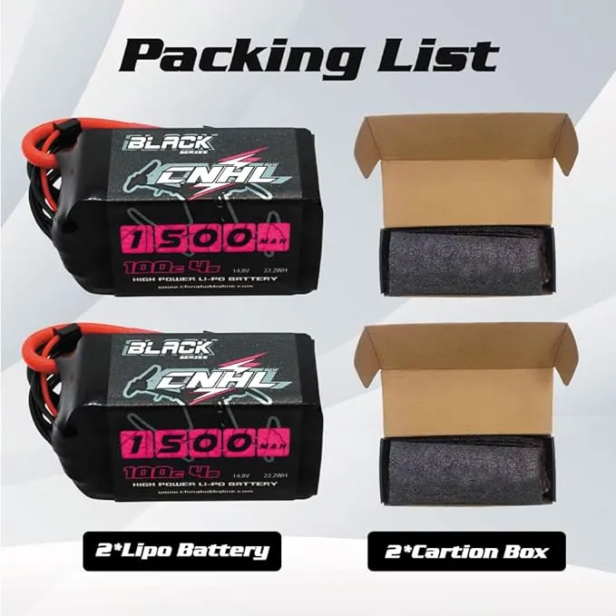 4S Lipo Battery 1500mAh 14.8V lipo Battery 100C with XT60 for Vortex LRC