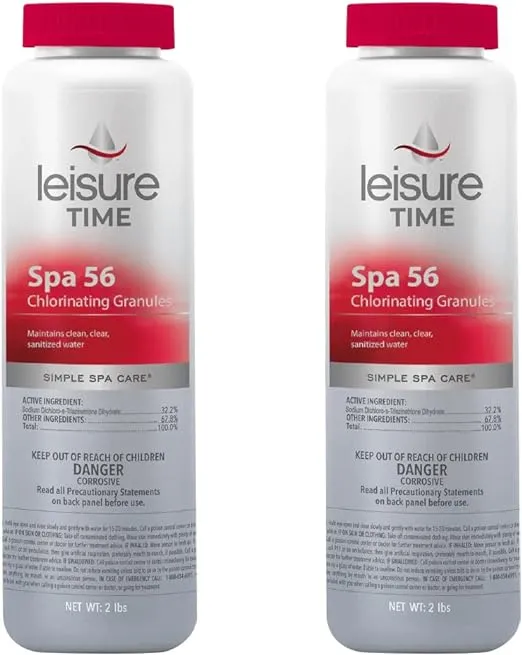 Leisure Time 22337-02 Granules Hot Tub Chlorine, 2-Pack