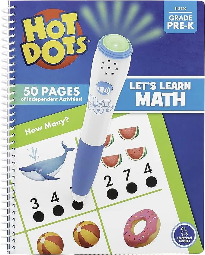 Educational Insights Hot Dots Let's Learn Pre-K Math