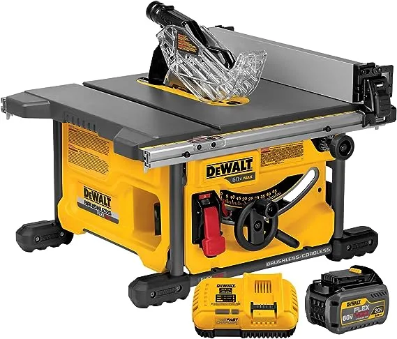 DeWalt DCS7485T1 FLEXVOLT 60V Max Table Saw Kit, 8-1/4"