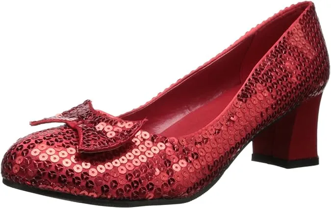 Ellie Women Shoes Red Sequined Shoes