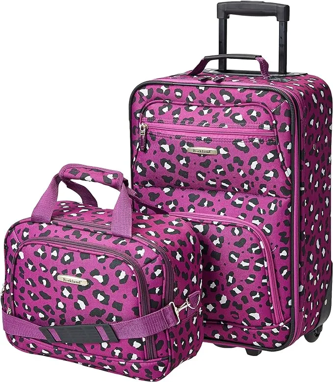 Rockland Fashion Softside Upright 2 Piece Luggage Set F102