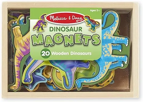 Melissa & Doug Dinosaur Magnets, Wooden