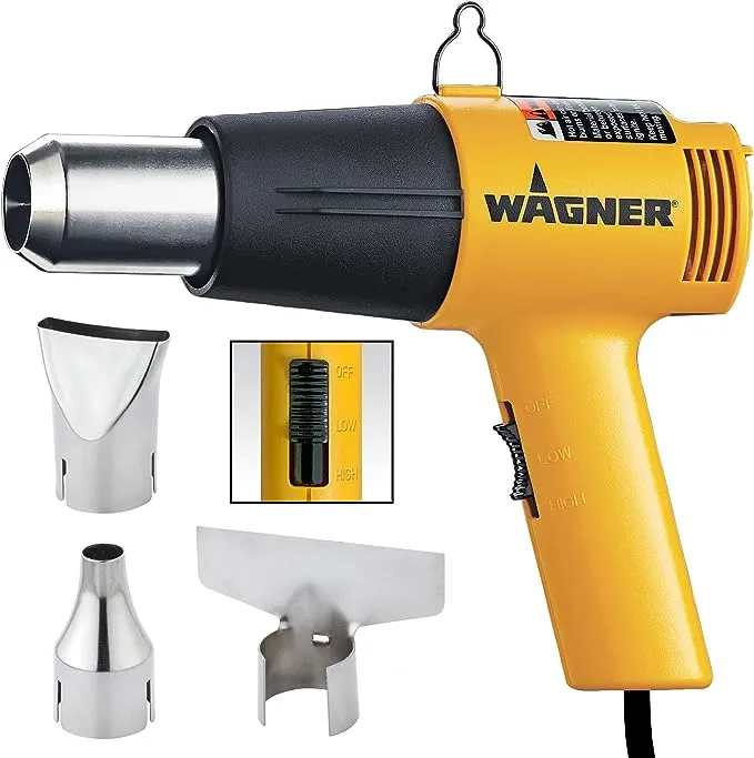 Wagner Spraytech 0503070 FURNO 700 Digital Heat Gun, 2 Nozzles & Temperature Setting Ranging 125ᵒF to 1300ᵒF, Electric Heat Gun for Paint Removal, Bending PVC, Crafts and More