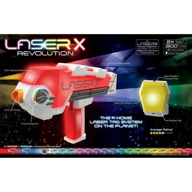 Laser x Revolution - Laser Tag Gaming Blaster Set - Two Player