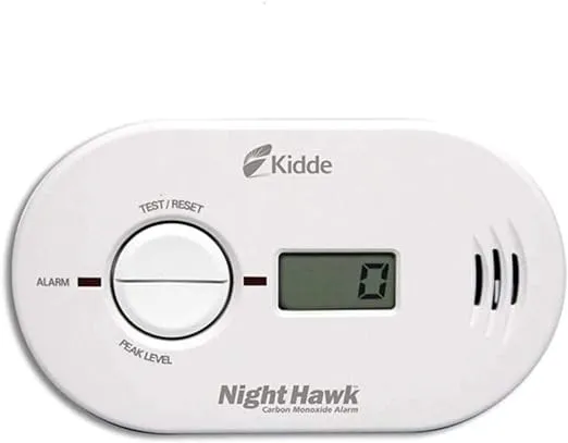 Kidde Nighthawk Battery Powered Carbon Monoxide Alarm with Digital Display