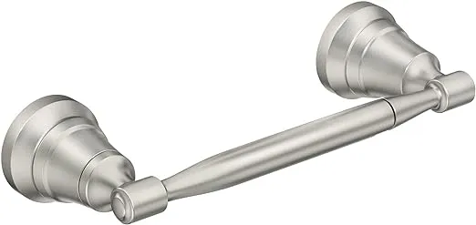 Moen MY0308BN Halle Double Post Pivoting Toilet Paper, TP Holder, Brushed Nickel