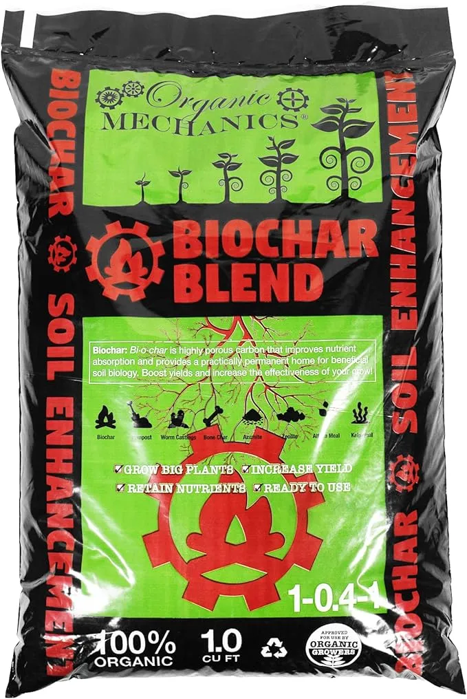 Organic Mechanics Ready To Use Biochar Blend Soil Enhancement, 1 cu ft