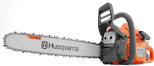 Husqvarna 440 Gas Powered Chainsaw, 40-cc 2.4-HP, 2-Cycle X-Torq Engine, 18 Inch Chainsaw with Smart Start, For Wood Cutting and Tree Trimming