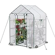 Workpro 56” x 56” x 77” Heavy Duty Walk in Greenhouse