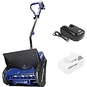 Snow Joe 24V-SS13 24-Volt IONMAX 13-Inch, Cordless Snow Shovel Kit, (w/ 4.0-Ah Battery + Charger) Blue