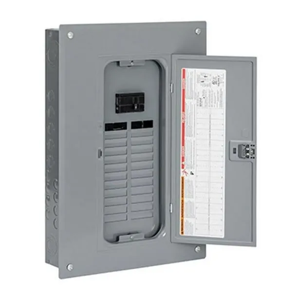 Square D QO124M100PC 100A Main Breaker Installed Load Center