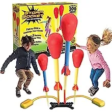 The Original Stomp Rocket® Dueling Rockets, 4 Rockets and Rocket Launcher - for Ages 5 Years and up