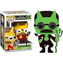 Funko Pop! Animation: The Simpsons - Devil Flanders, Glow in The Dark, Amazon Exclusive