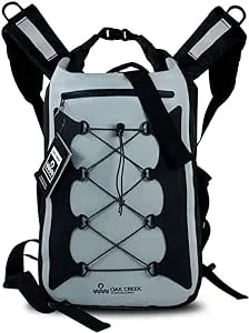 Oak Creek Canyon Falls 30L Dry Bag Backpack. Premium Waterproof Backpack with Padded Shoulder Straps. PVC Construction. Keep Your Gear Dry