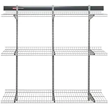 Rubbermaid FastTrack Garage 16-Piece 48-in Gray Steel Multipurpose Storage Rail System