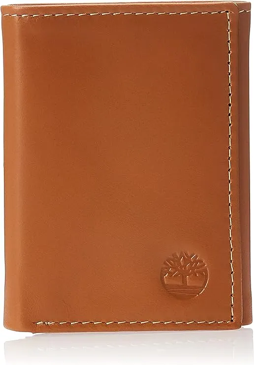 Timberland mens Leather Trifold With Id Window Tri Fold Wallet, Tan (Cloudy), One Size USTimberland mens Leather Trifold With Id Window Tri Fold Wallet, Tan (Cloudy), One Size US