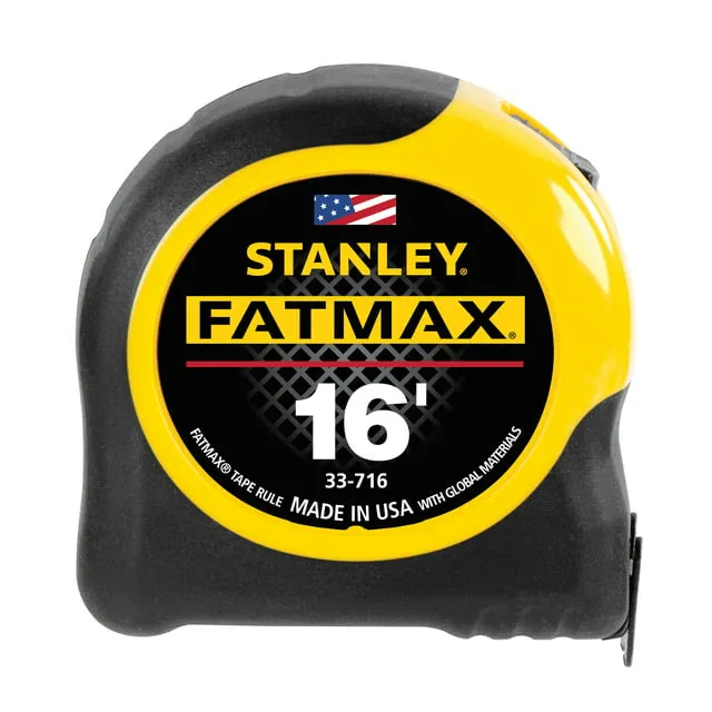 Stanley FatMax Tape Measure, Classic, 16 Foot