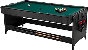 Fat Cat Pockey 7' 2-in-1 Billiards and Air Hockey Game Table