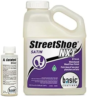 Basic Coatings STREETSHOE Waterbased Wood Floor Finish Satin 1 Gallon