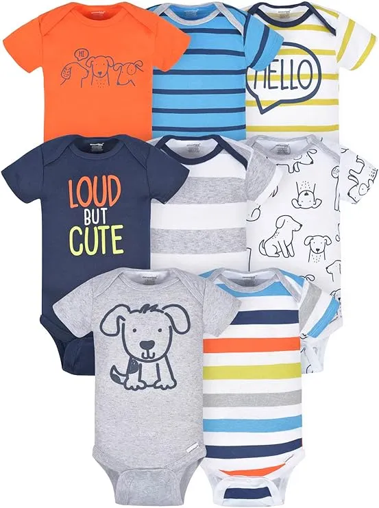 Onesies Brand Baby Boy Short Sleeve Onesies Bodysuits, 8-Pack, Infant Boy's, Size: 12 Months