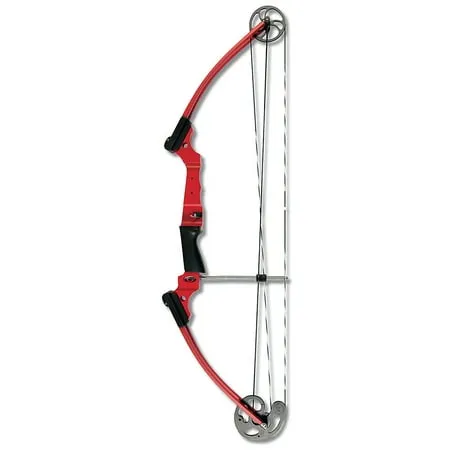 Genesis Archery Original Universal Red Compound Practice Archery Bow, Right Hand