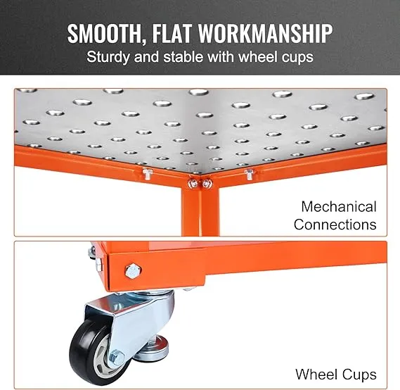 36&#034; x 18&#034; Welding Table, 1200lbs Load Capacity Steel Welding Workbench Table