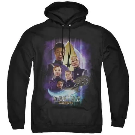 Trevco CBS2570-AFTH-3 Star Trek Discovery & Discoverys Finest-Adult Pull-Over Hoodie Black - Large