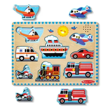 Melissa & Doug Sound Puzzle (Vehicles)