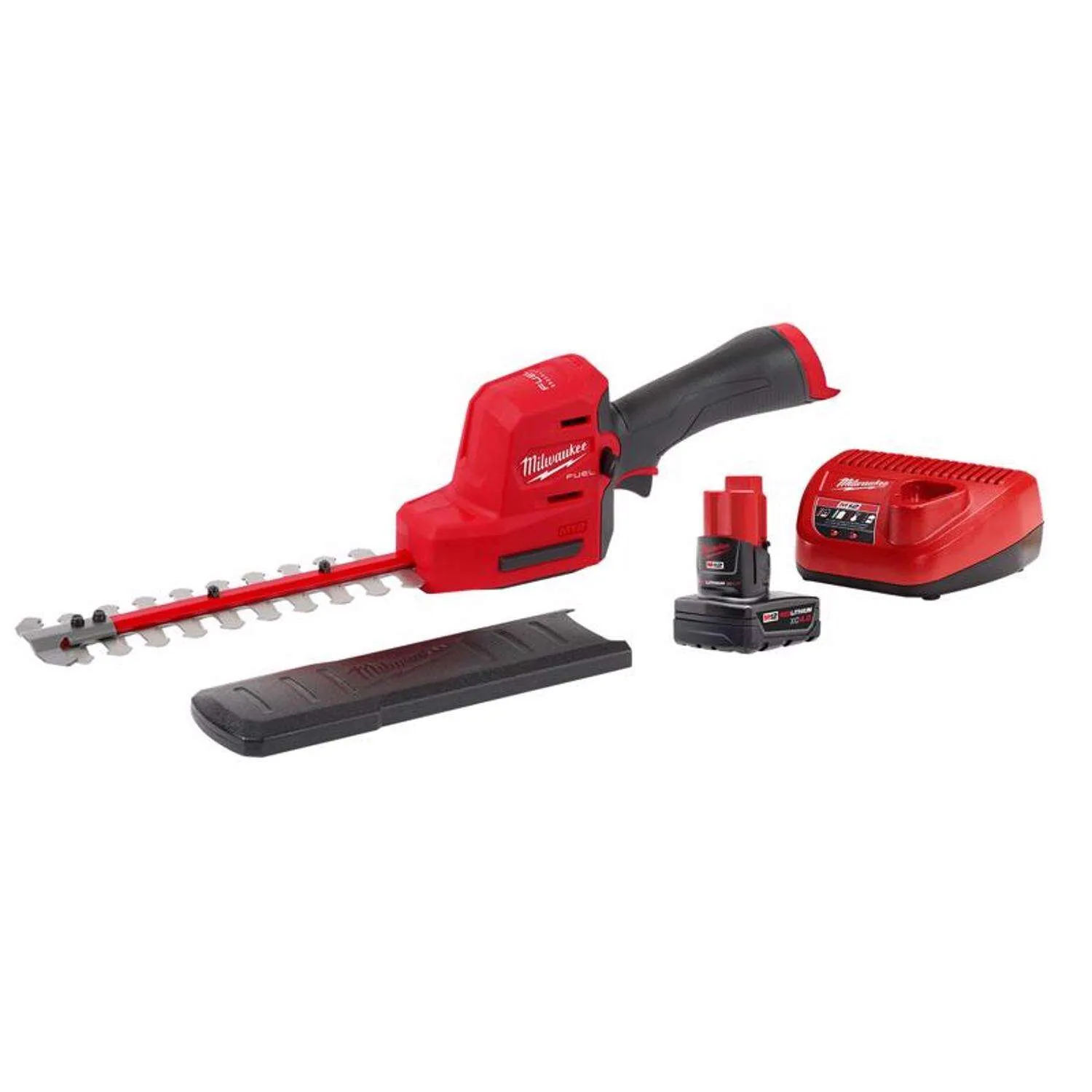 M12 FUEL 8 in. 12V Lithium-Ion Brushless Cordless Hedge Trimmer Kit with 4.0 Ah Battery and Charger