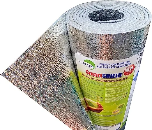 Insulation Marketplace SmartShield -3mm 24INX50FT Reflectiveinsulation Roll Foam Core Radiant Barrier ThermalINSULATION Shield - Engineered Foil, 24'