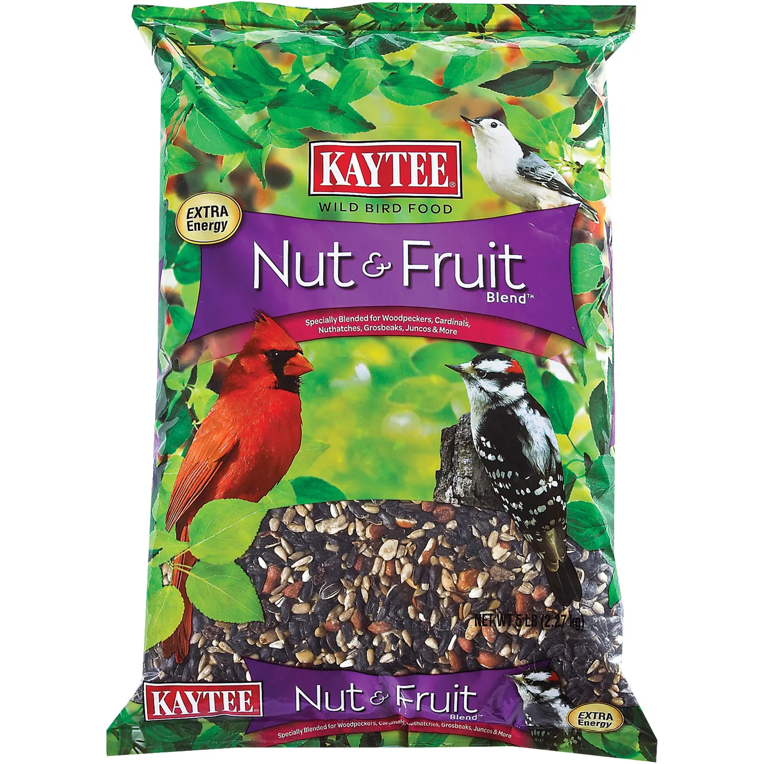 Kaytee Wild Bird Food, Nut & Fruit Blend - 5 lb