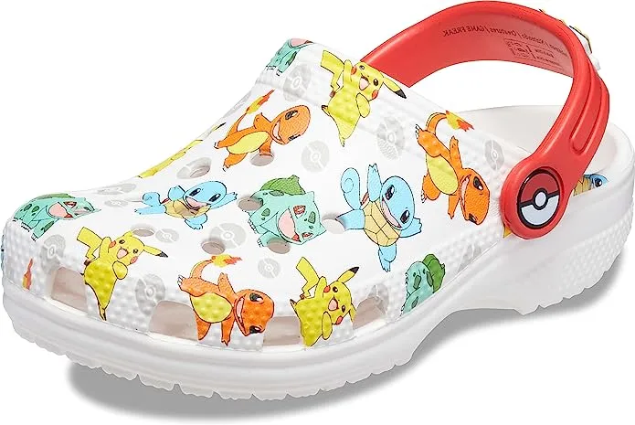 Crocs Unisex-Child Pikachu Classic Pokemon Clog K WHI/MLTI