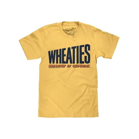 Tee Luv Men s Wheaties Cereal Breakfast of Champions Shirt (M)