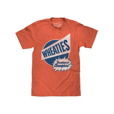 Tee Luv Men s Wheaties Breakfast of Champions Cereal Shirt (S)