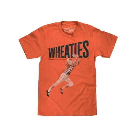 Tee Luv Men s Faded Wheaties Cereal Breakfast of Champions T-Shirt (M)