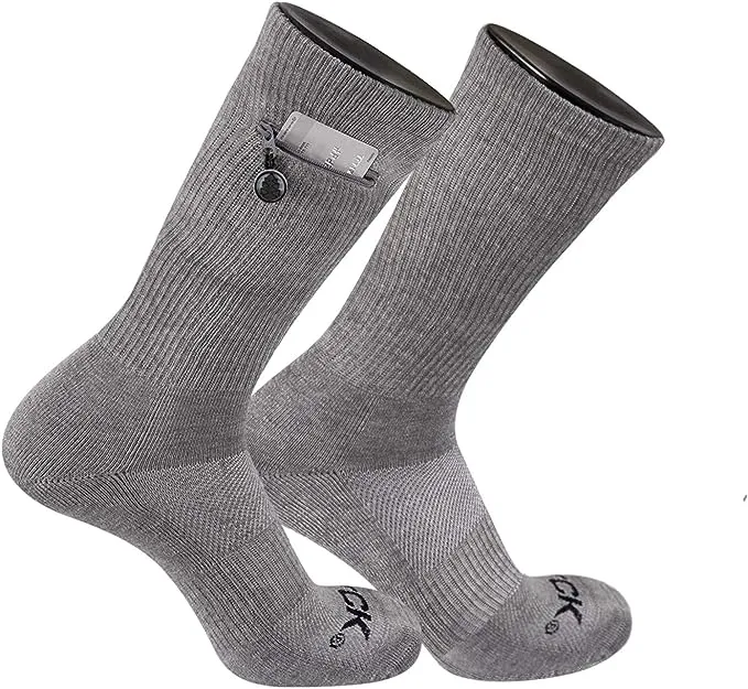 Zip Pocket Crew Socks