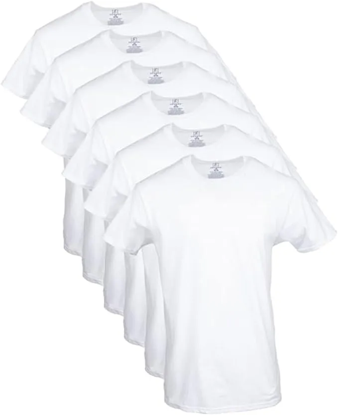 George Men's Crew T-Shirts, 6-Pack