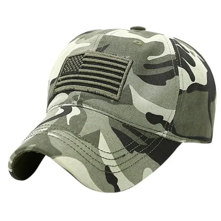 VOSS Unisex Trucker Special Tactical Operator Forces USA Flag Patch Baseball Cap